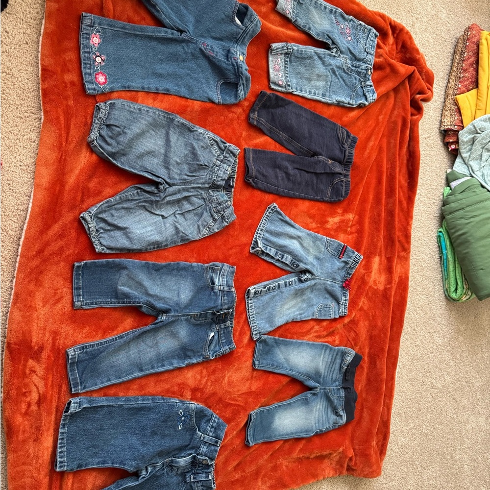 Assorted Girls Jeans 12 months Collection